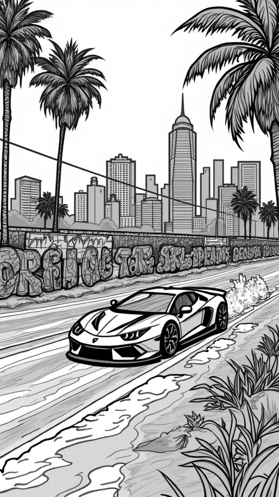 gta 5 coloring pages